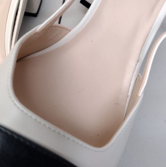 Nine West Nudora Women's Business Office Classic Slingback Cap Toe Block Heels - Picture 15 of 15